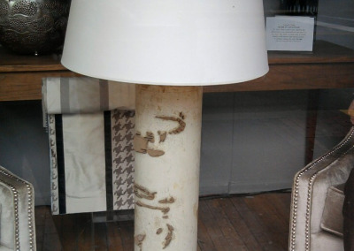SOLD – Wallpaper Roll Lamp
