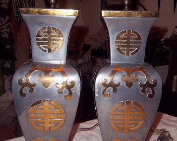 Heirloom Pewter Vases